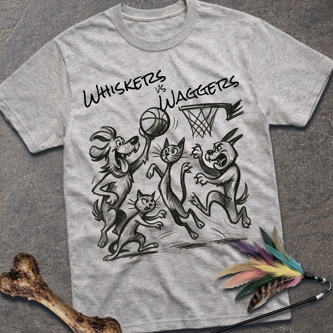 Whiskers vs Waggers T-Shirt